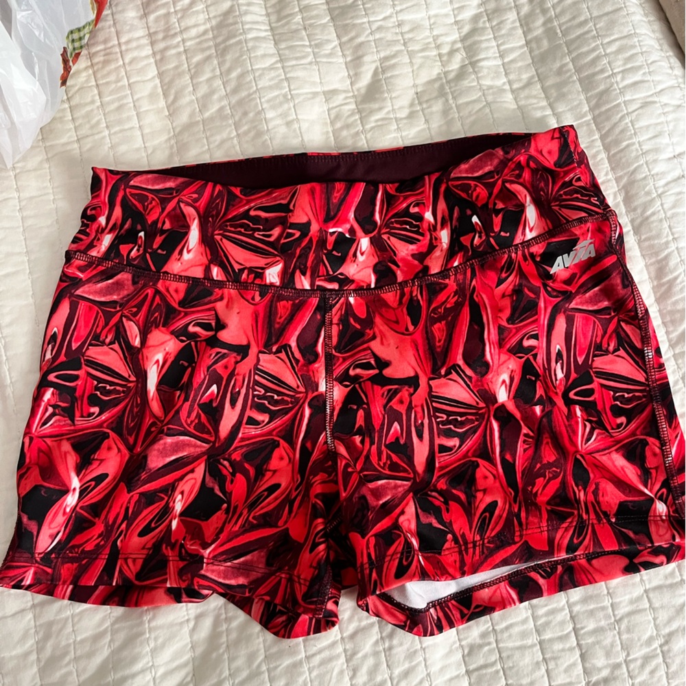 Avia Red Spandex Shorts